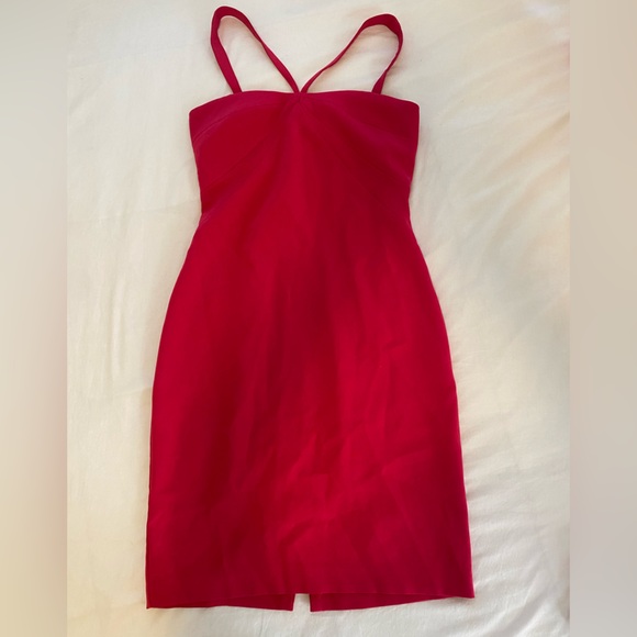 Laundry By Shelli Segal Hot Pink Cocktail Dress - Picture 1 of 5